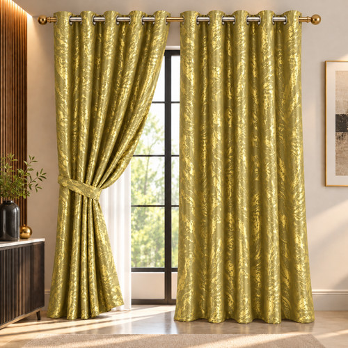 Metallic curtains marble foil - metallic,