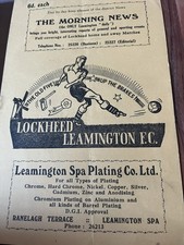 Lockheed Leamington v Heanor Town Midland Counties League Programme 1963-1964