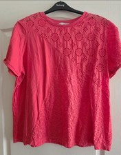 Ladies coral broderie anglaise