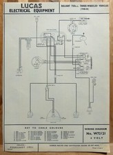 Original LUCAS Reliant 750cc 3 Wheeled Vehicles 1948-50 W72121