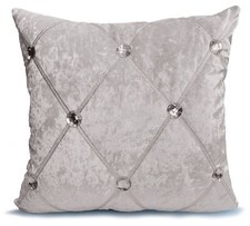 Large Crush Velvet Diamante Chesterfield Cushions or  Covers 3 Sizes 5 Colors