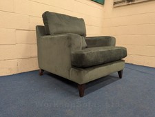 'Romily' Green Velvet Armchair