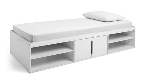 Frida storage cabin bed - bed, white