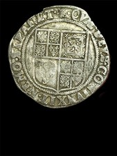 James I Shilling mm Escalop 2nd Coinage 4th Bust S2655 Hammered Silver Coin