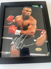 Mike Tyson Autographed Framed