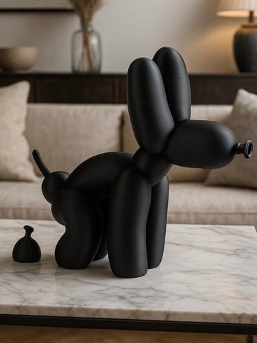 Balloon dog poop sculpture - balloon,