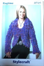 New Original Stylecraft Ragtime Ladies Jacket Knitting Pattern 8090