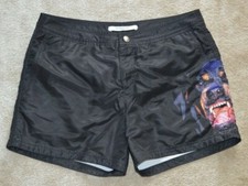 Givenchy ROTTWEILER Dog Print Swimming Shorts Trunks Mens Size Small S 30"