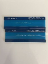 2 x Uno Small number stencils - no. 1862 / no. 21262