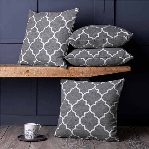 Grey cushion covers pack - grey, 4