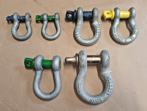 Pack galvanised dee - of,