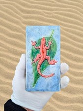 Vintage Great Ayton Studio Art Pottery Ceramic Lizard Reptile Gecko Wall Plaque