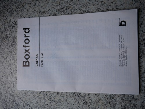 Genuine boxford lathe - boxford,