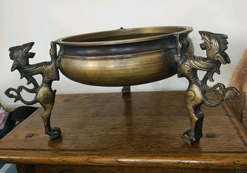 Vintage heavy solid brass - vintage, urli