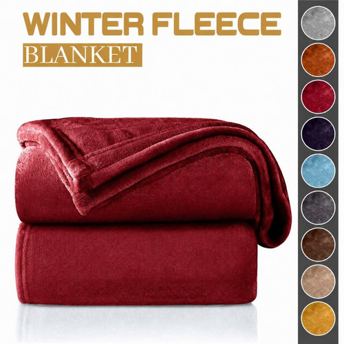 Faux fur throw blanket - faux,