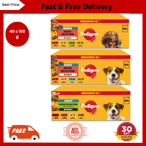 100g pedigree senior wet - 40, x