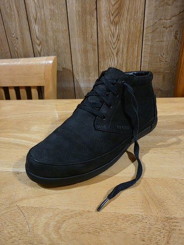 Mens crocs ellicott - mid, black