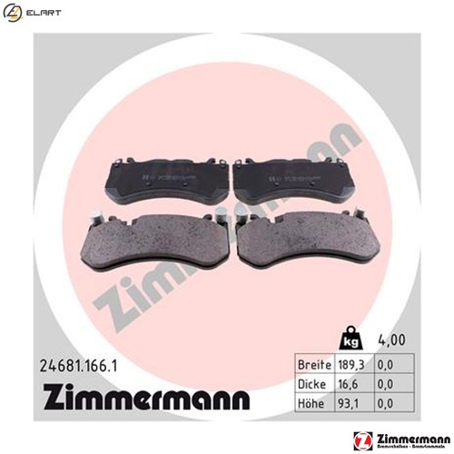 Brake pad set disc - brake,