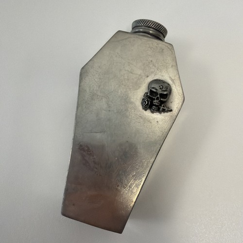Coffin skull rose flask - coffin,