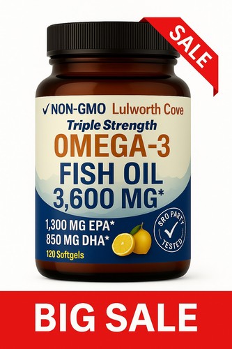 Omega fish oil 3600mg 120 - fish,