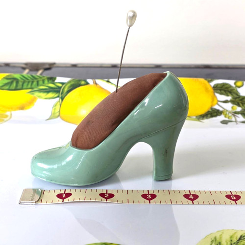 Vintage green plastic women - vintage,