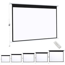 Manual Pull-Down Screen / Remote Control Electric Motorised Projector Screen 4:3