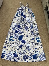 Next Linen Maxi Dress, White