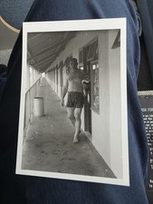 OUTSIDE THE CHALETS, BUTLIN'S, SKEGNESS, LINCS. ORIGINAL PHOTO 13x9cm ##8