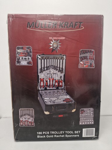 186 pieces tool - set, trolley