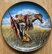 AMERICAN INDIAN HERITAGE WARRIOR OF THE PLAINS LIMITED EDITION X9022 PLATE