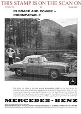 MERCEDES-BENZ 190SL Roadster Sports Car ADVERT (1) Original 1960 Print Ad 704/53