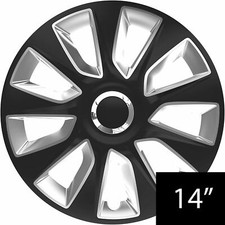 14" Black & Silver Stripe