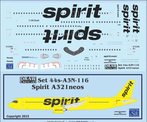 Draw decal 144 spirit air - decal, 1/144