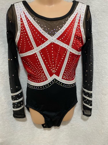 Girls long sleeve - sleeve, red,black