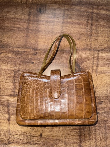 Vintage hand bag - vintage, chestnut