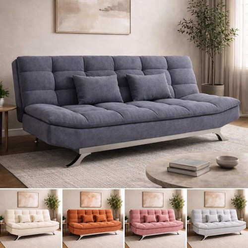 Suede seater sofa - sofa, bed