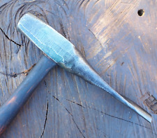 SHARP 1 1/4" HALF ROUND HOT "CUT OFF" BLACKSMITH / FARRIER HAMMER ANVIL VINTAGE