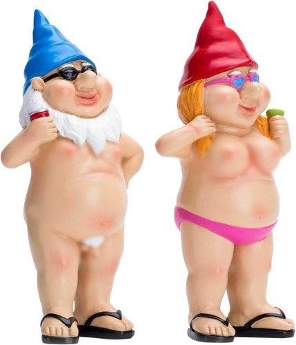 2pcs nude statuary garden - statuary,