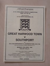 Great Harwood Town v Southport, Lancashire Challenge Trophy Final, 1991/2