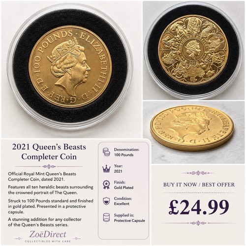 Queens beast completer coin - beast,