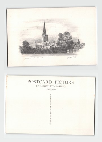 Postcard norwich cathedral - -,