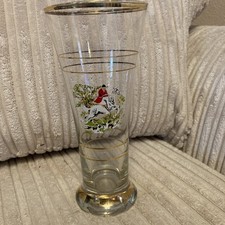 Vintage Pilsner Beer Glass Hunting Scene 17cms tall, Horses, Hounds Great Gift