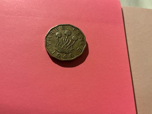 1946 brass coin - 3d, in