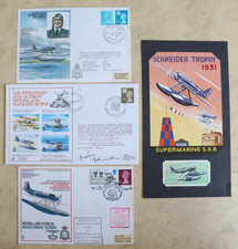 Aviation, RAF FDC Schneider Trophy, 50th, 1981 Signed Ltd Ed., 40th1971 Boothman