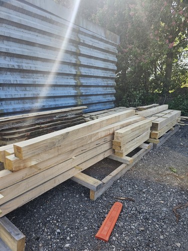 Green oak beams - oak,