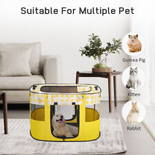 Foldable Pet Playpen Portable Soft Portable Dog Crate Outdoor/Indoor Kennel