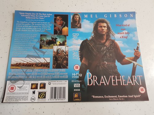 Braveheart vhs video promo - video,