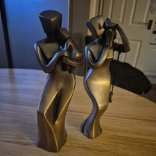 Bronze Finish - 2 x Sculpture