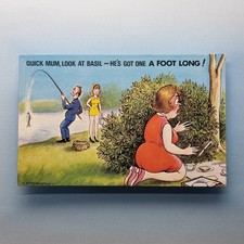 Comic Postcard Picnic Blonde