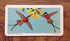 Crimson and Topaz Hummingbird Brooke Bond Canada Tropical birds 1964.Free UK P&P